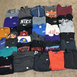 Lot Of Hoodies And Crewnecks Sizes Vary