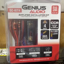 New Genius Audio 4 Gauge Car Amplifier Wiring Kit  High quality  $50 Each 
