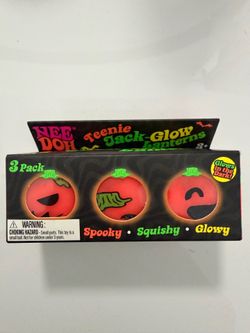 Nee Doh Teenie Jack-Glow Lanterns 3 Pack