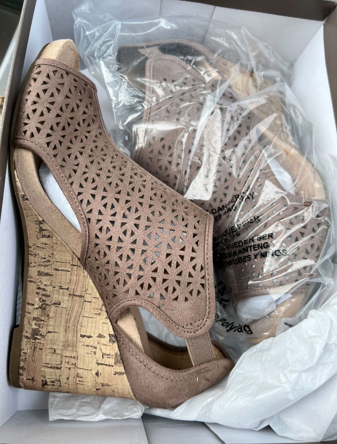 LifeStride Peep Toe Wedge Sandals