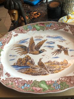 Antique platter art