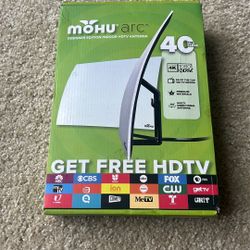 Mohu Arc Designer Indoor HDTV Antenna – 40-Mile Range