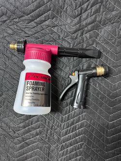 Low pressure foam cannon (garden hose) 10$