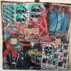 Large Modern Art Inspired By Basquiat Picasso Warhol 