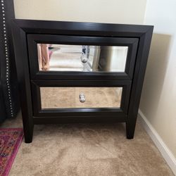 Mirror Drawer Nightstand 