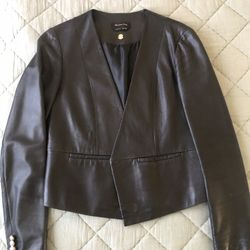 Massimo Dutti Women’s Leather Jacket 