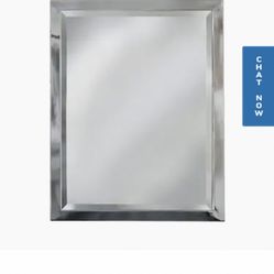 ALLEN ROTH CROME RECTANGULAR BATHROOM MIRROR BRAND NEW 