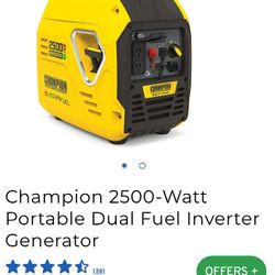 2500 W Duel Fuel Generator 