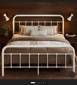 King size metal bed frame