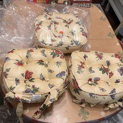 Chair cushions.  Brand new.  Still in the plastic bags.