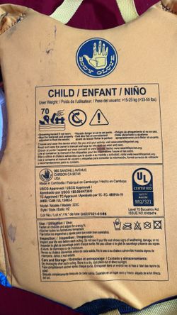 Child life jacket