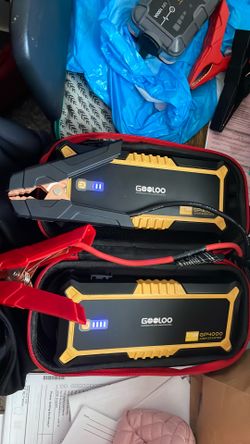 Two gooloo gp4000 portable jumpstart