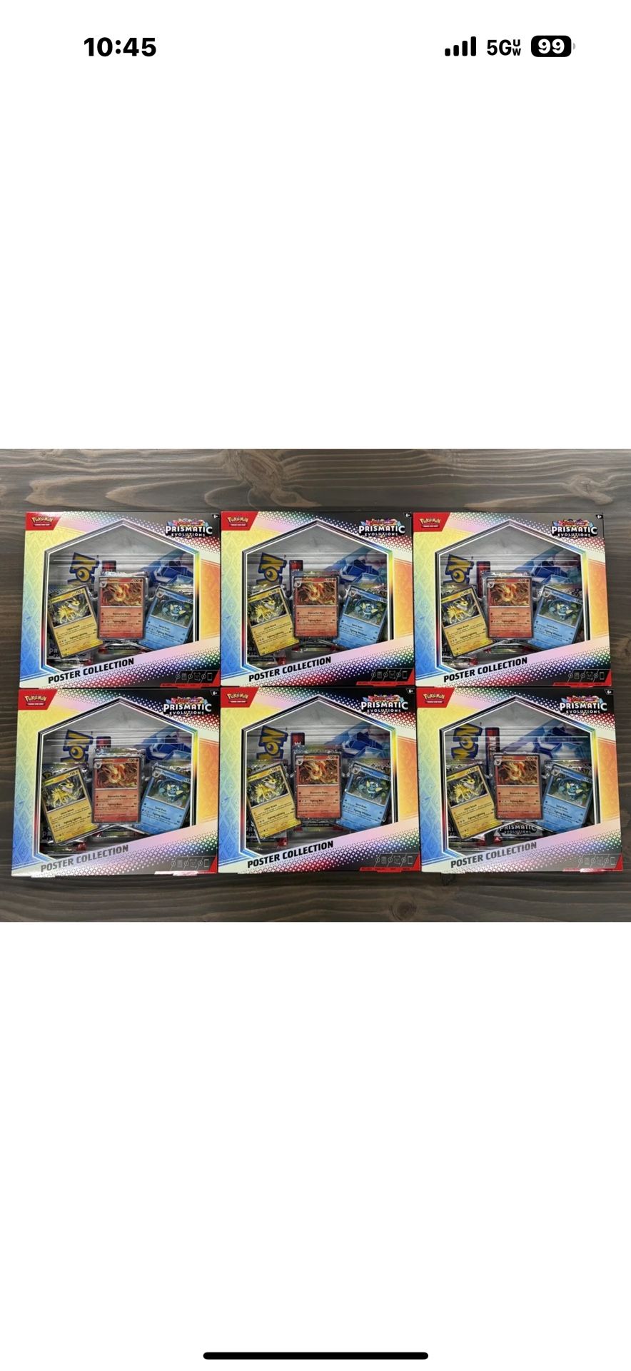 Pokemon Scarlet & Violet - Prismatic Evolutions Poster Collection Box 🔥In Hand