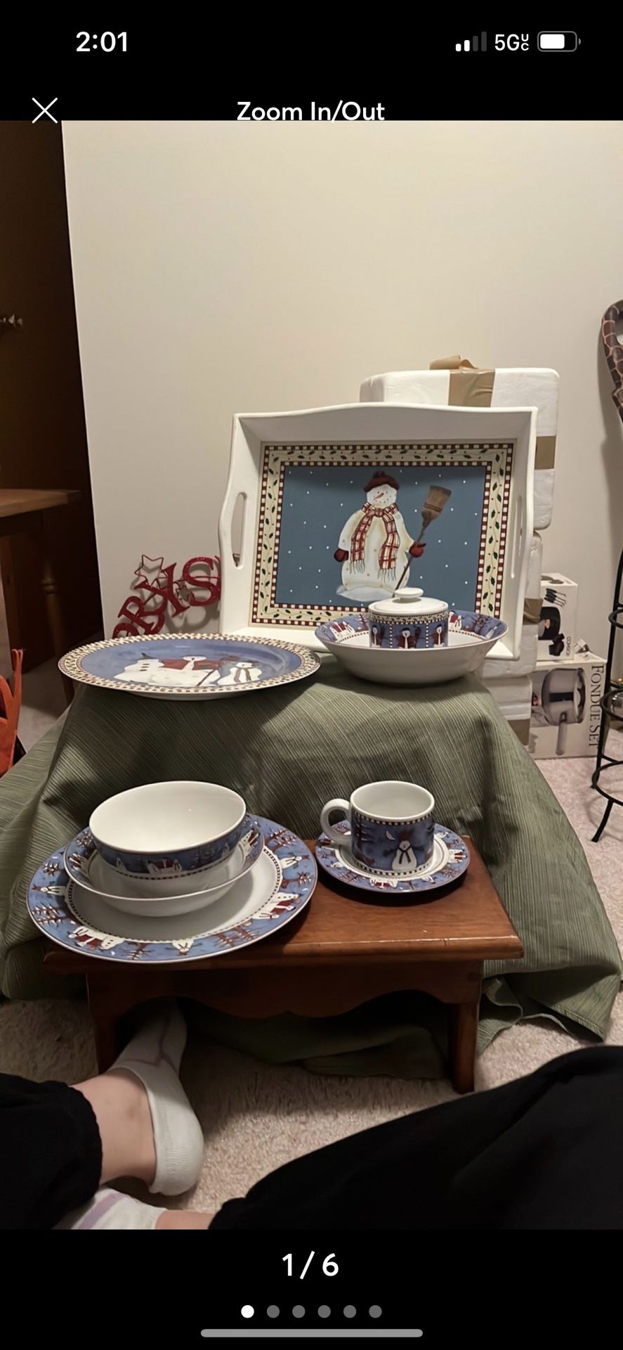 1997 Sakura Debbie Mumm Snowman Stoneware