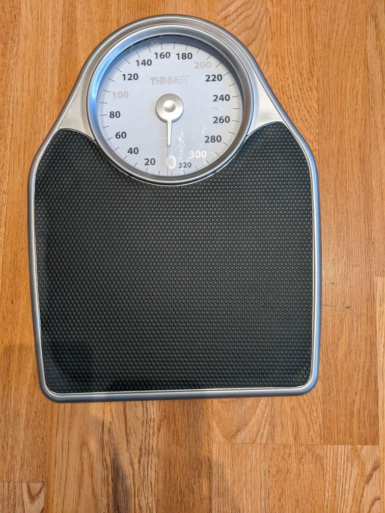 Thinner Precision Analog Body Weight Bathroom Scale Extra-Large Dial (330 Lb)