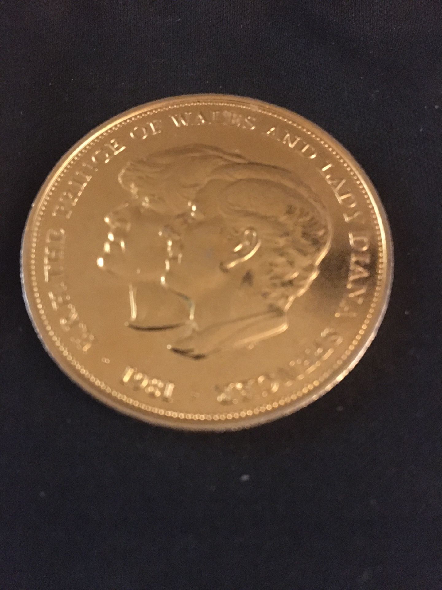 Royal wedding 22k Gold Coin ‘81