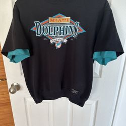 Vintage 90s Miami Dolphins NFL Sweatshirt Tee