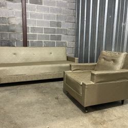 Old Style Futon And Chair