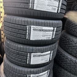 SET OF FOUR NEW TIRES 215/45/17 ROYAL BLACK INCLUDING MOUNT AND BALANCE, ASK ME FOR SIZES AND BRANDS 