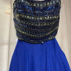Prom Royal Blue Dress Size 4