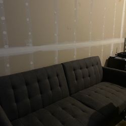 Futon Couch - Dark grey