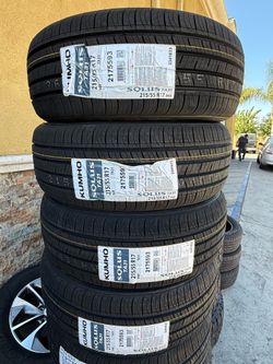 215/55/17 KUMHO 4 llantas nuevas  instaladas y balanceadas ✅