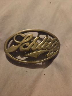 Brass belt buckle
