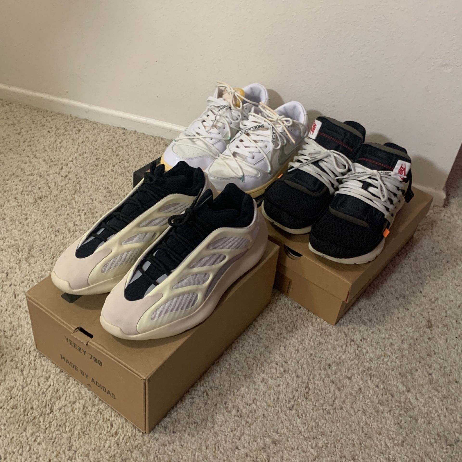 Worn Adidas Nike Yeezy Off White Lot Dunk Presto R.E.P.S.