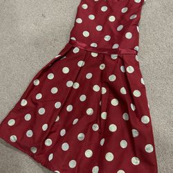 Poker Dotted Girls Dress 