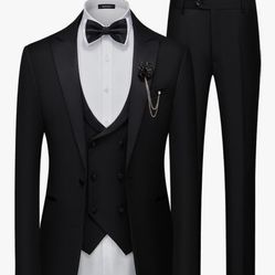 Men’s Suit Slim Fit Formal Tuxedo (3 Piece)