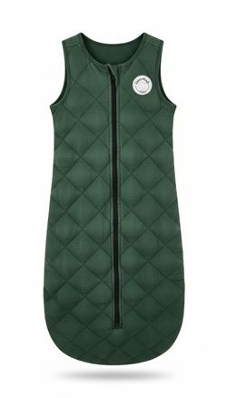 Dreamland Baby Dream Weighted Sleep Sack 0-6 Months Forest Green Quilted Zip