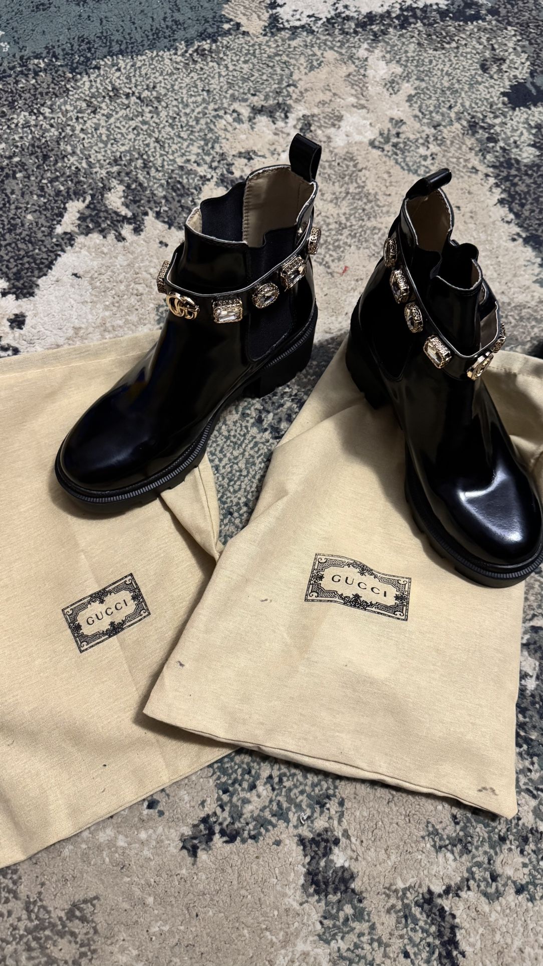Leather Gucci Boots 