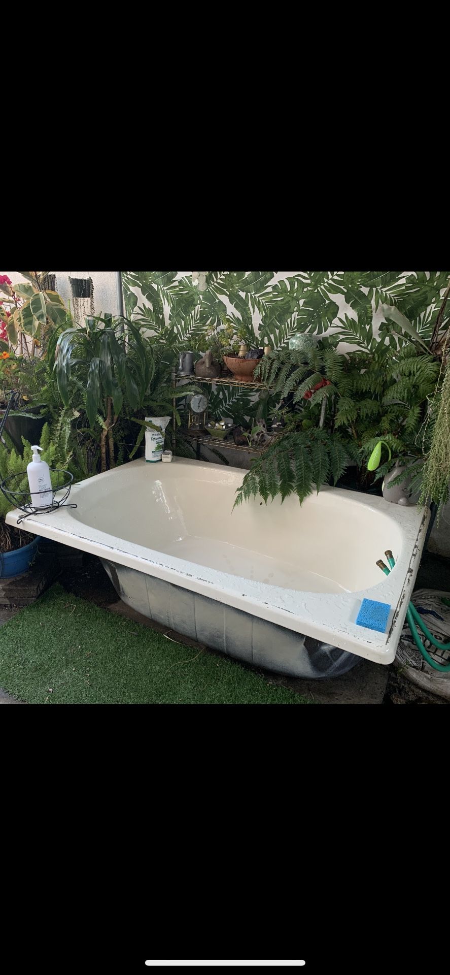 Cast Iron Tub with porcelain overlay