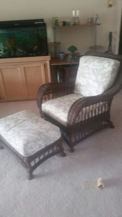 Chair and ottoman