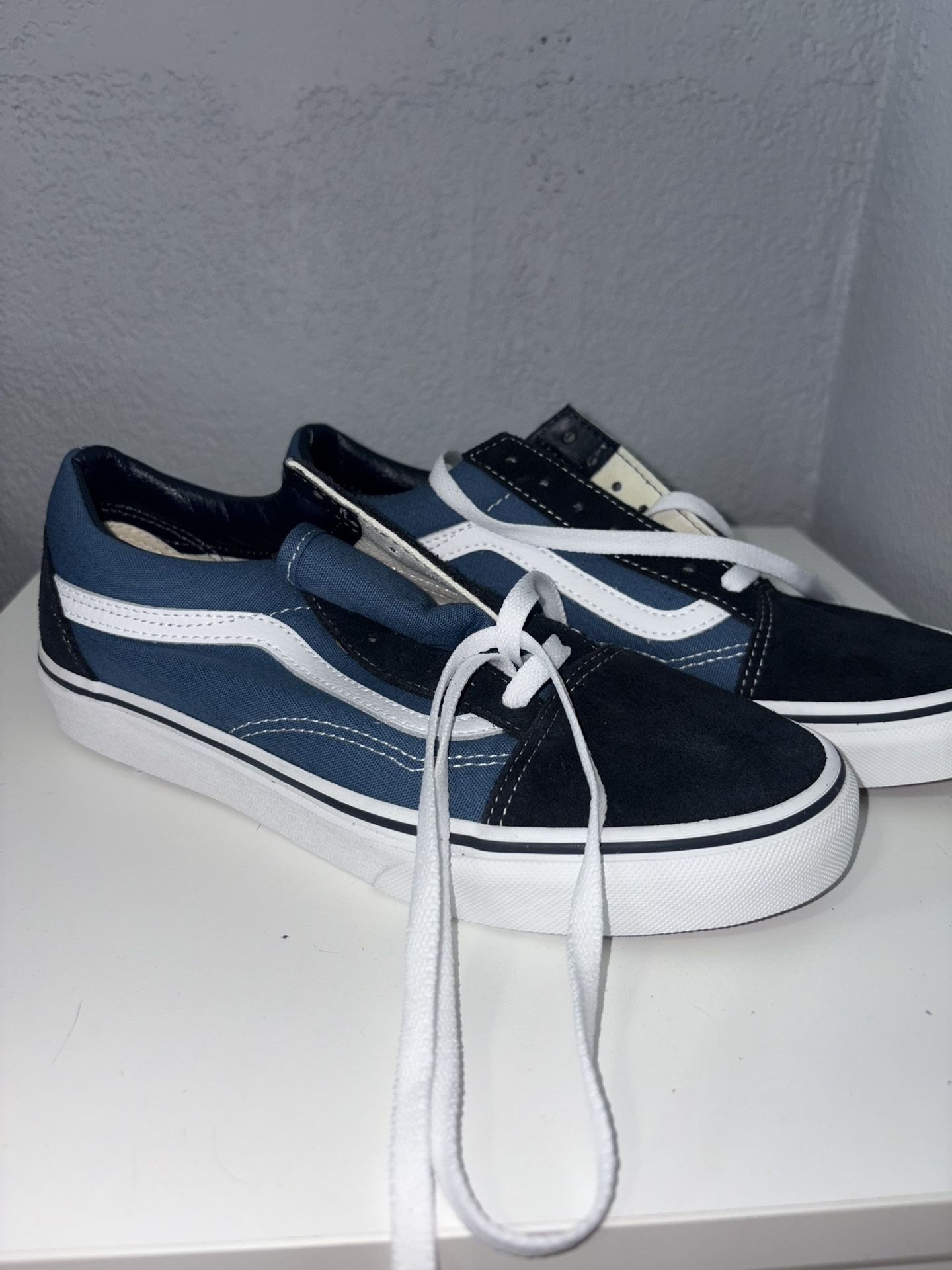 Navy Blue Black Vans