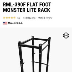 OBO Rogue RML-390F Flat Foot Monster Lite Rack – No Bolting Needed
