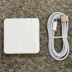 Authentic Original Apple USB-C Charger brick 96 watt with 2 meter Magsafe 3 charge cable for MacBook Air/Pro. Excellent condition. 