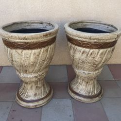 New Flower Pots Made Out Of Clay Beautiful Yard Decoration 