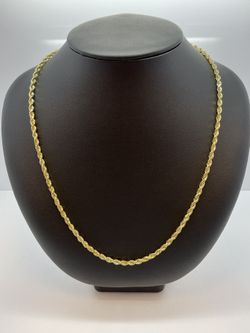 10K Gold Rope Chain. New 