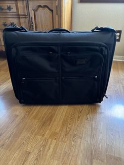 Tumi Alpha Black Ballistic Nylon Rolling Garment Bag EUC Clean