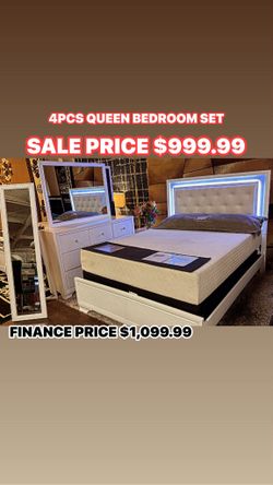 4pcs Queen Bedroom Set 