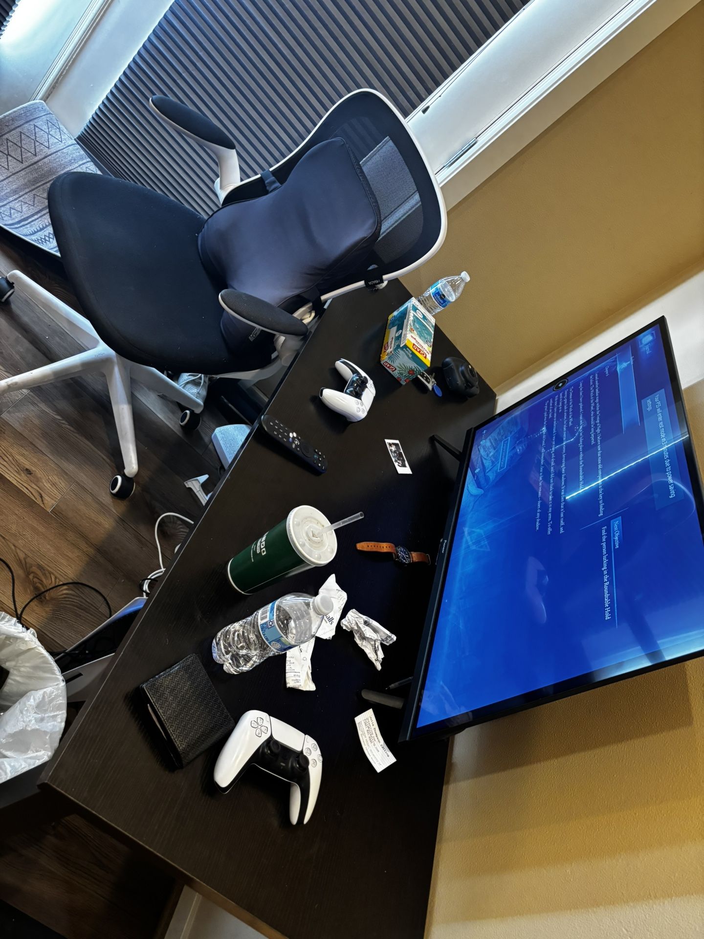 Desk and Gaming Chair