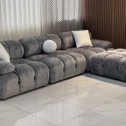 Vendo Sofá Seccional Modular Gris