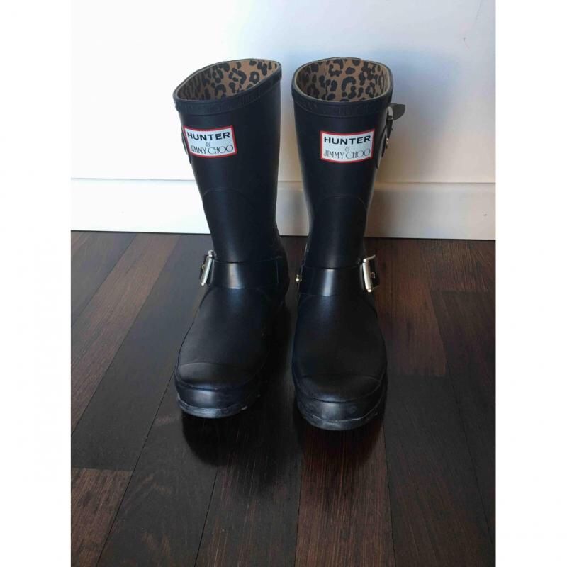 Jimmy Choo Hunter Biker Rain Boots