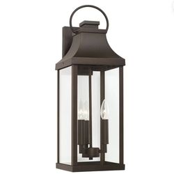 Capital Lighting Bradford 24” Outdoor Wall Lantern Oiled Bronze NEW