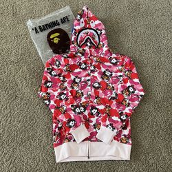 Hello Kitty Bape Hoodie Size Large