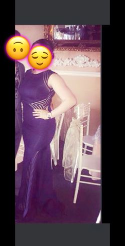 plum purple,  long dress