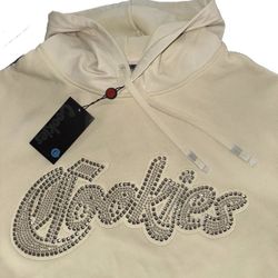 Cookies Clothing Caviar Fleece Pullover Crème Hoodie Sweatshirt Mens XL New