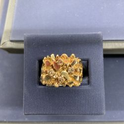 MENS NUGGET RING 