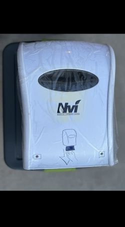 Nvi Electronic Touchless Roll Towel Dispenser, White